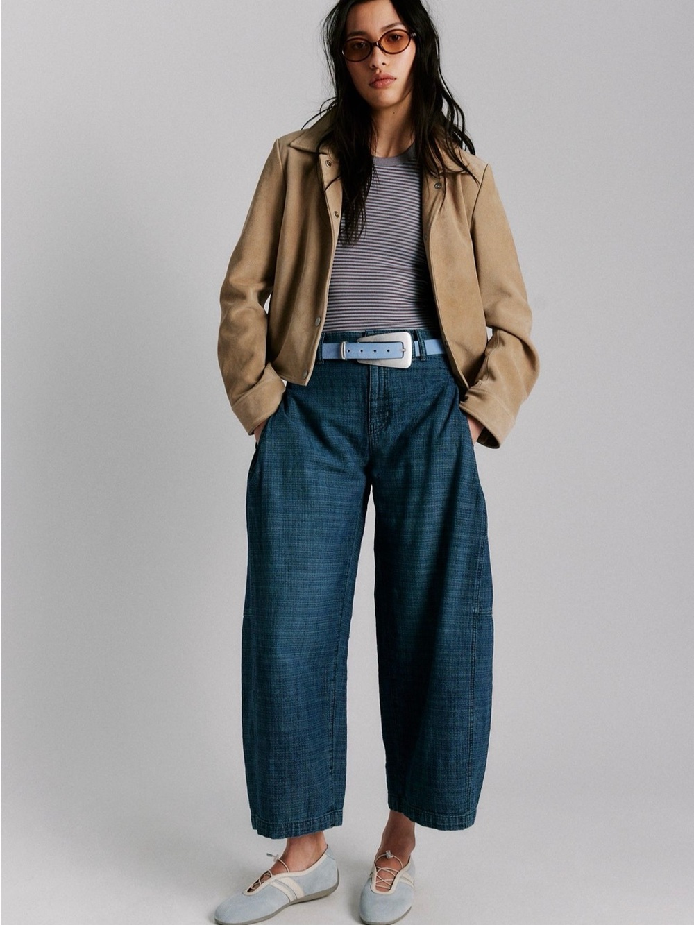 We The Free Free To Roam Cropped Jeans in Seven Seas - Picture 5 of 8